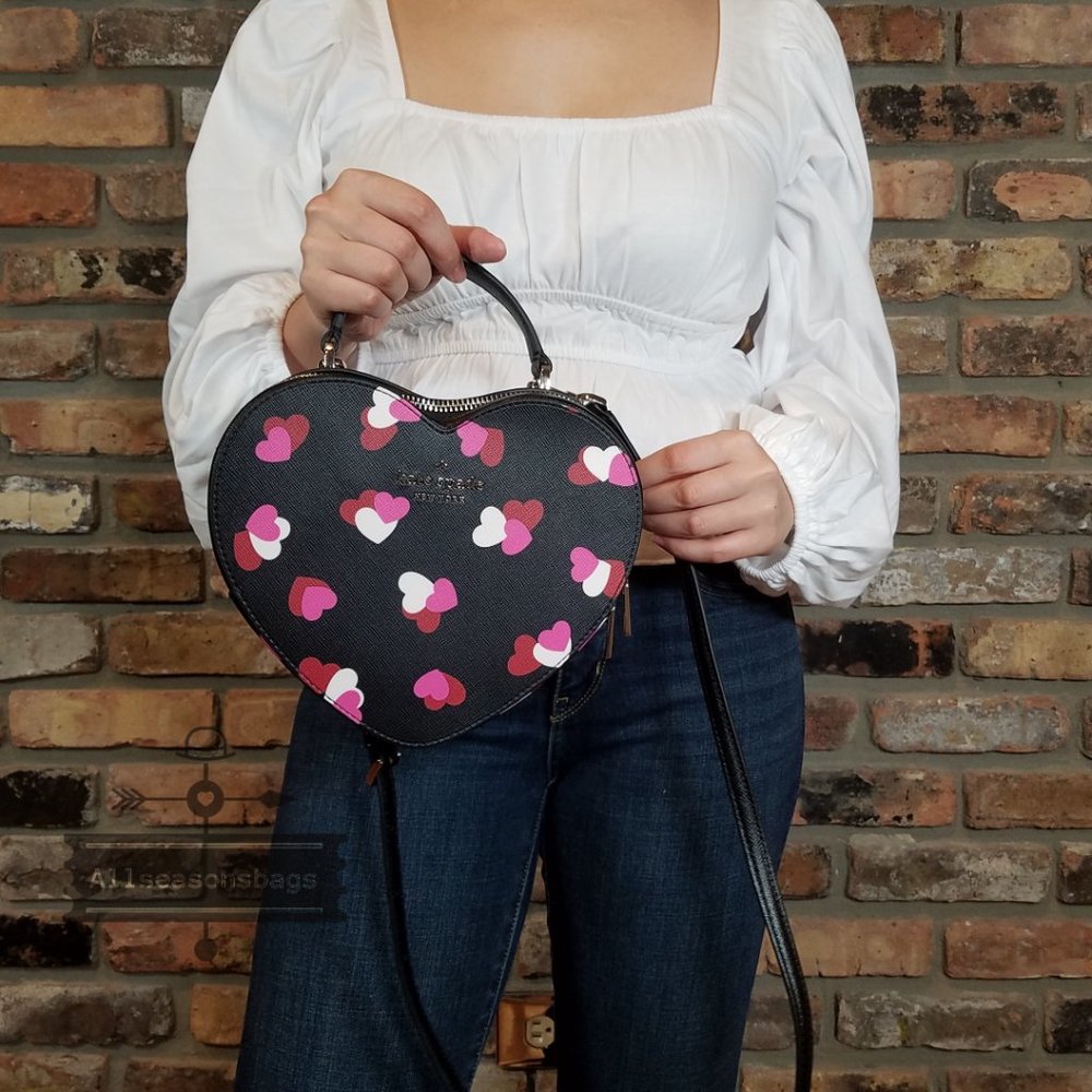 SALE❗️ AUTHENTIC Kate Spade Other Love Shack Flutter Hearts Printed Crossbody